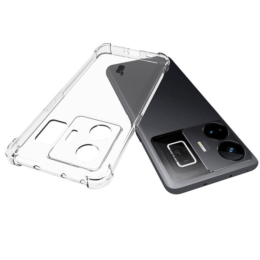 Schutzhülle + 2x Folie Bizon Case Clear Pack für Realme GT3, Transparent