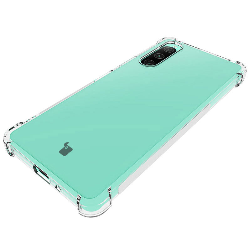 Schutzhülle + 2x Glas Bizon Case Clear Pack für Sony Xperia 10 V, Transparent