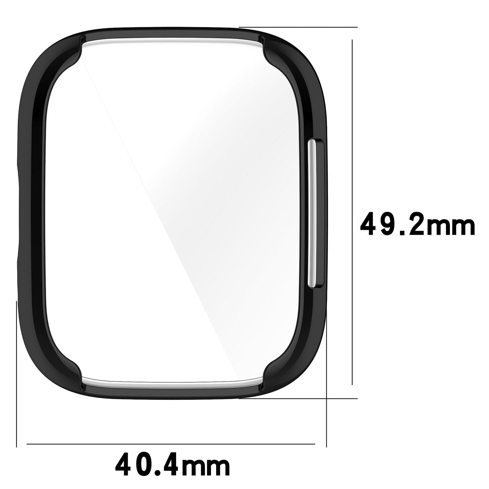 Schutzhülle Bizon Case Watch Felipe für Xiaomi Redmi Watch 3 Active, Schwarz