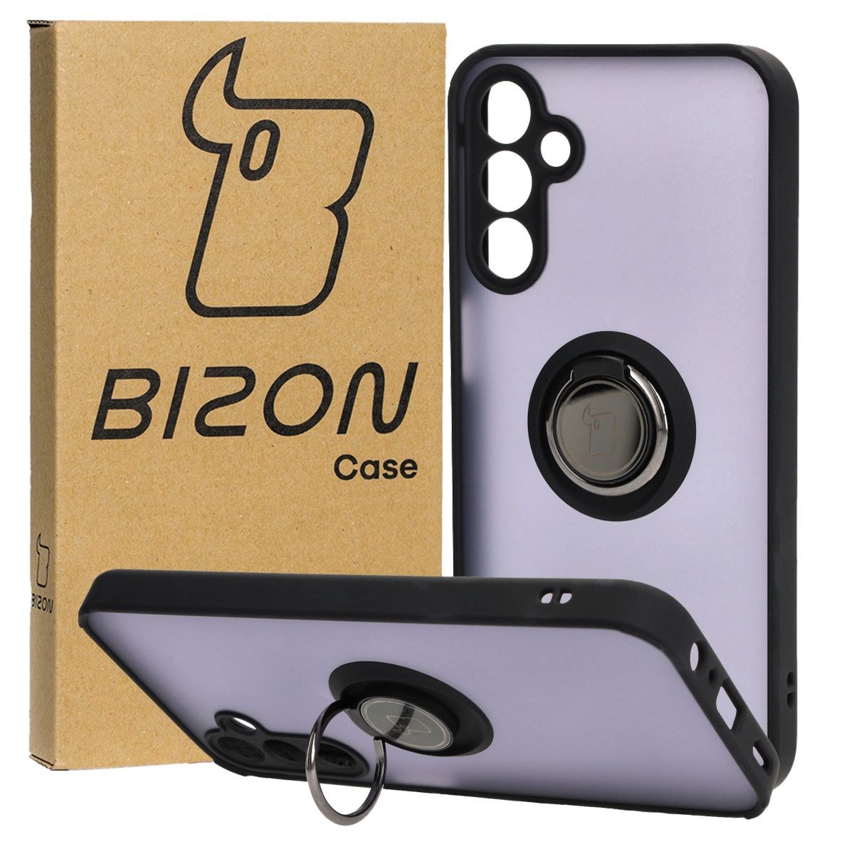 Handyhülle mit Fingergriff für Galaxy A15 5G/4G, Bizon Case Hybrid Rin