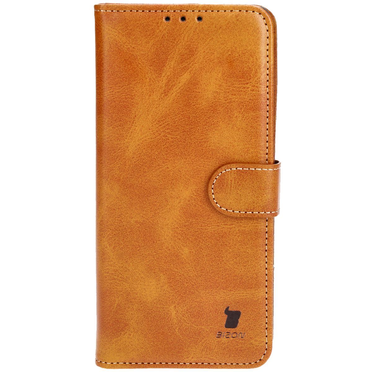 Handyhülle mit Klappe für OnePlus 12R, Bizon Case Pocket, Braun