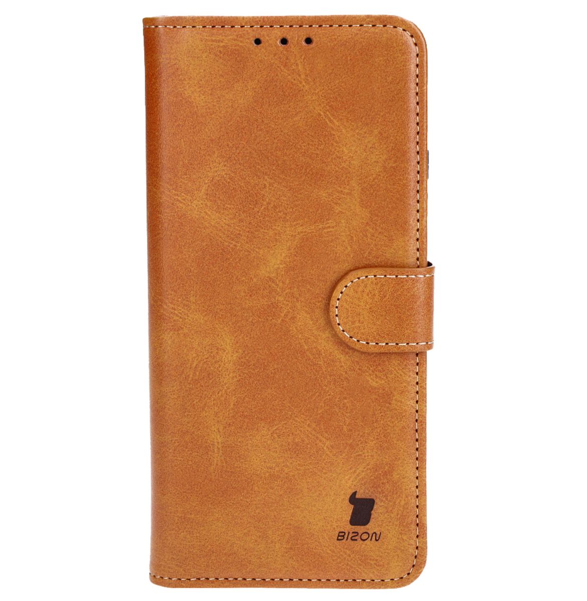 Handyhülle mit Klappe für Oppo A38 4G, Bizon Case Pocket, Braun
