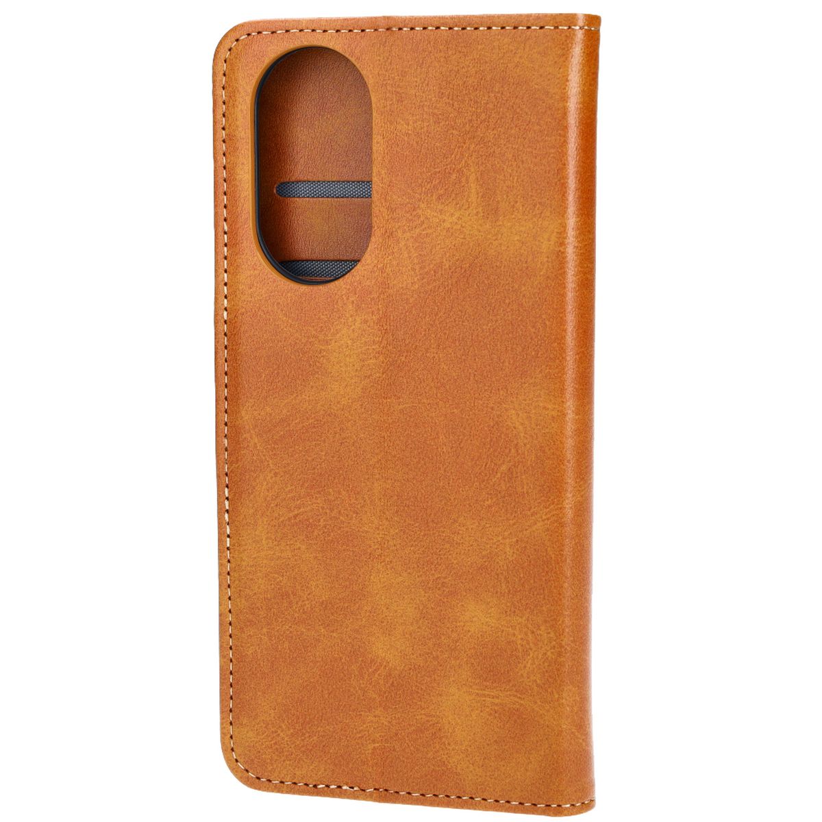 Handyhülle mit Klappe für Oppo A58 4G, Bizon Case Pocket, Braun