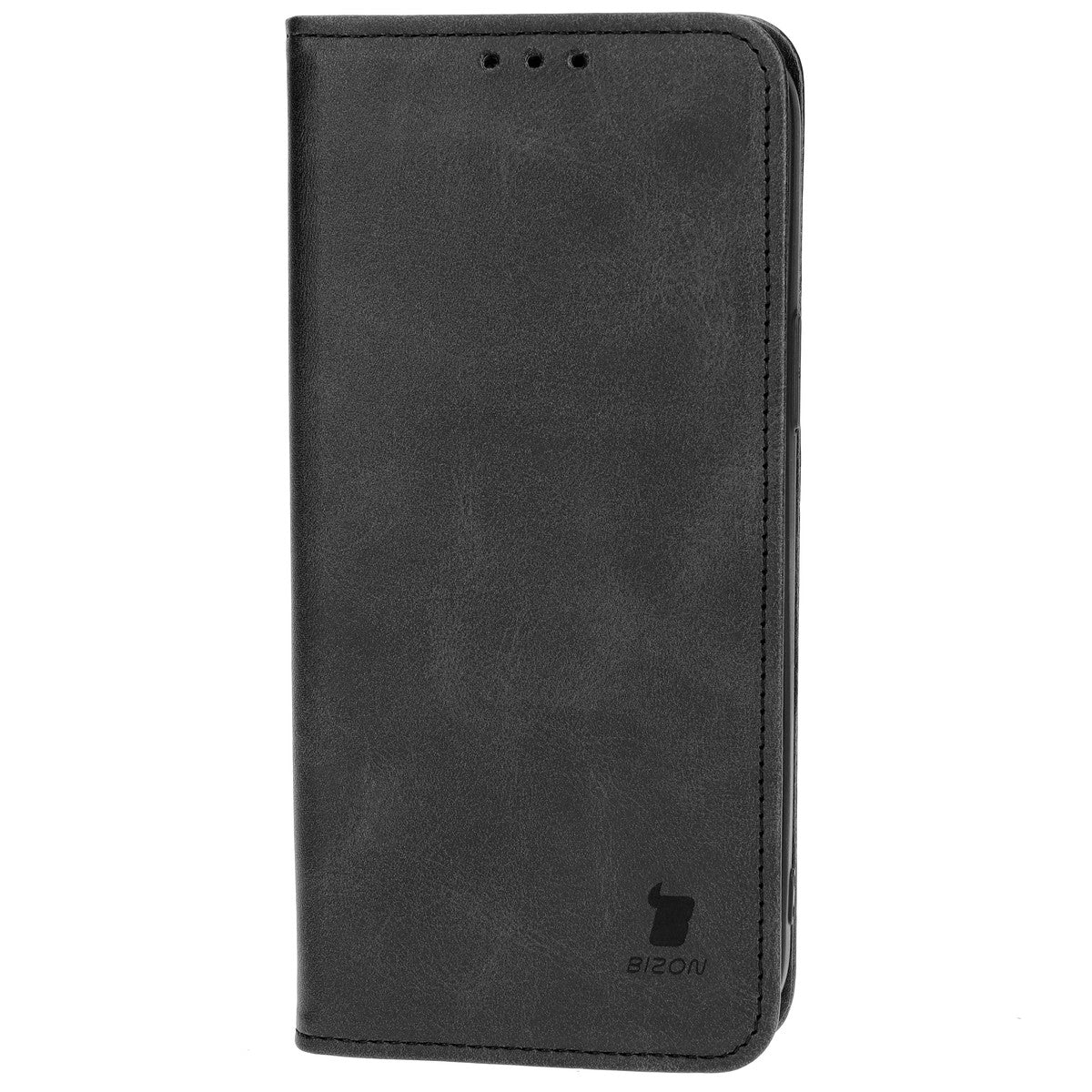 Handyhülle mit Klappe für iPhone 14 Plus, Bizon Case Pocket Pro, Schwarz