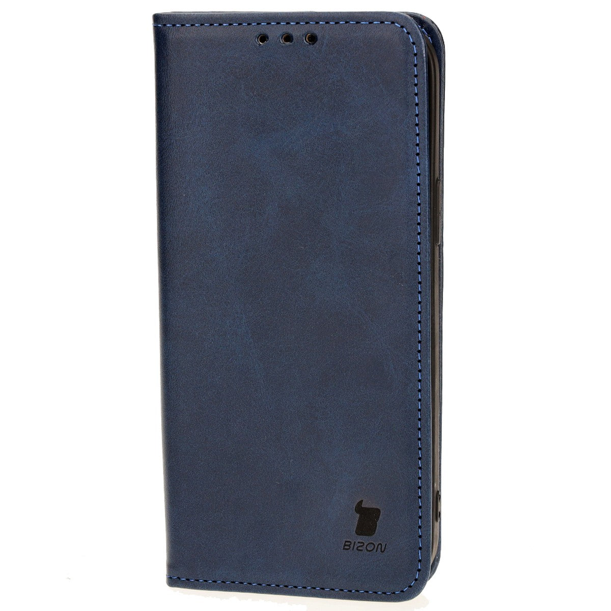 Handyhülle mit Klappe für iPhone 14 Plus, Bizon Case Pocket Pro, Dunkelblau