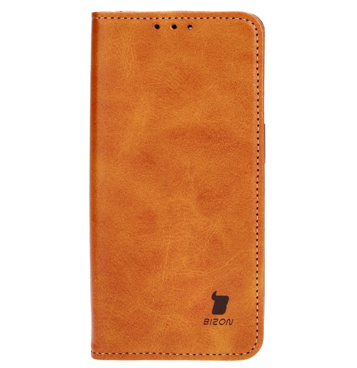 Handyhülle mit Klappe für iPhone 14 Pro, Bizon Case Pocket Pro, Braun