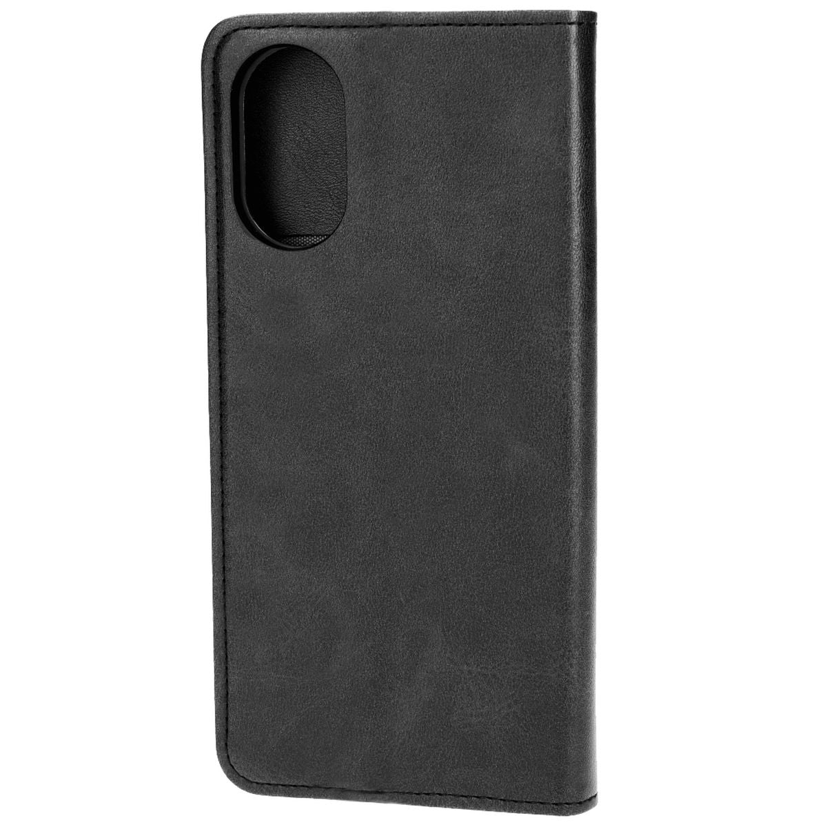 Handyhülle mit Klappe für Oppo A38 4G, Bizon Case Pocket Pro, Schwarz
