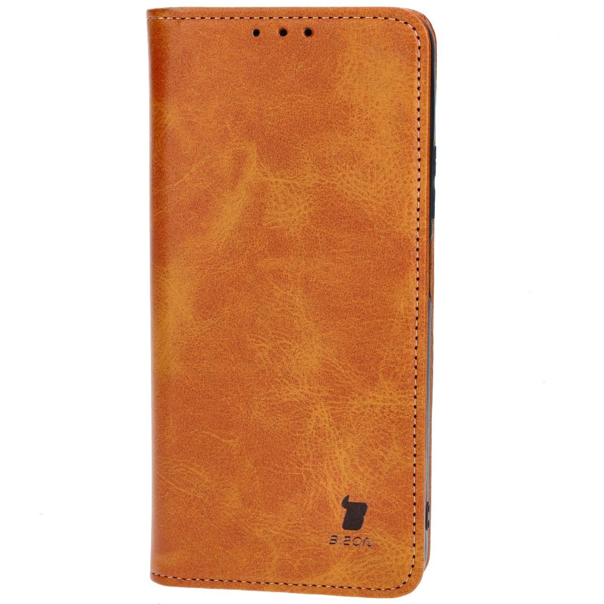 Handyhülle mit Klappe für Oppo A38 4G, Bizon Case Pocket Pro, Braun