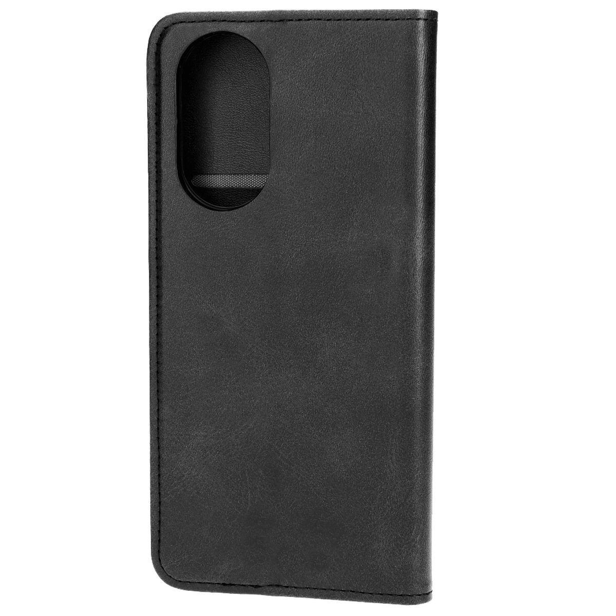 Handyhülle mit Klappe für Oppo A58 4G, Bizon Case Pocket Pro, Schwarz