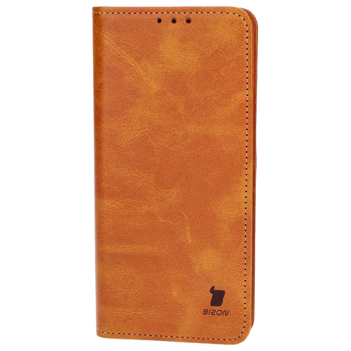 Handyhülle mit Klappe für Oppo A58 4G, Bizon Case Pocket Pro, Braun