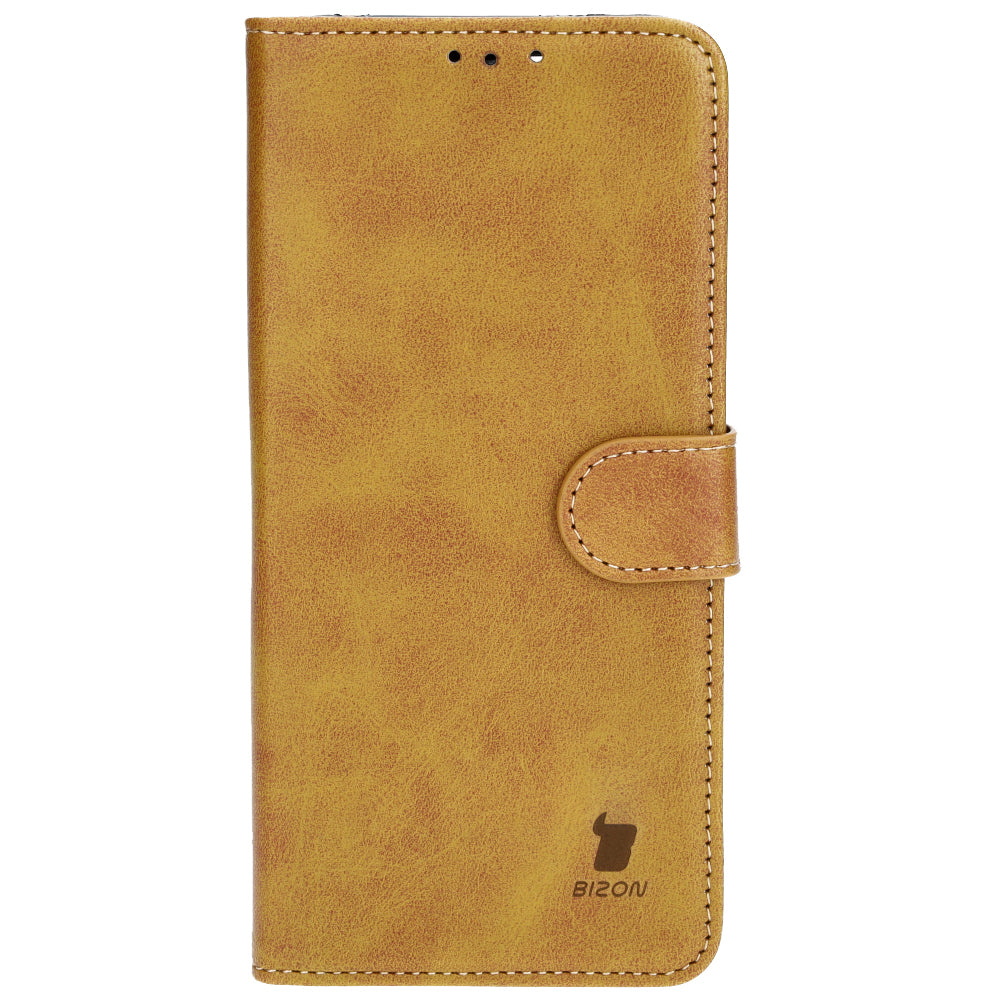 Handyhülle mit Klappe für Xiaomi Redmi Note 12 5G / Xiaomi Poco X5, Bizon Case Pocket, Braun