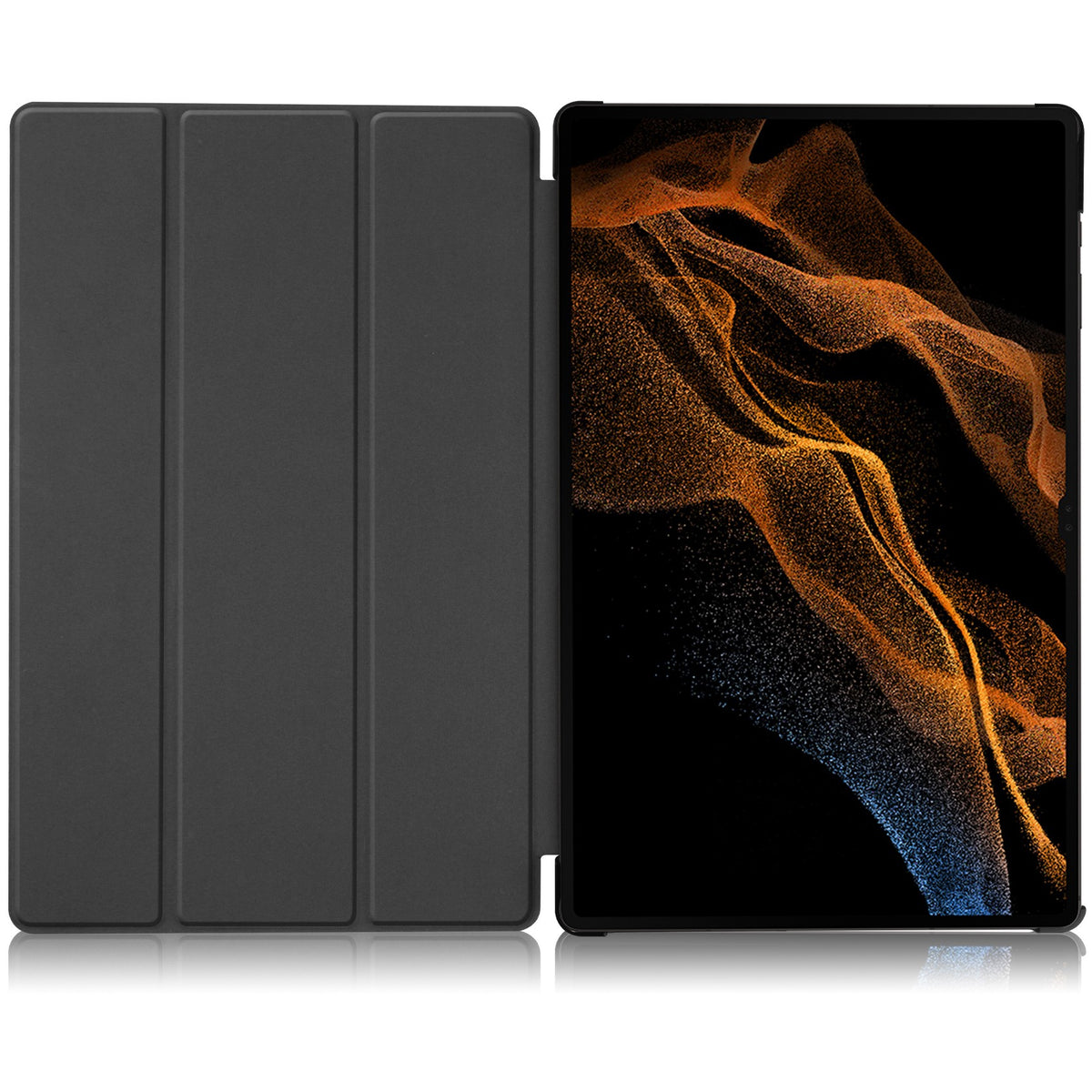 Schutzhülle Bizon Case Tab Croc für Galaxy Tab S10 Ultra / S9 Ultra, Rot