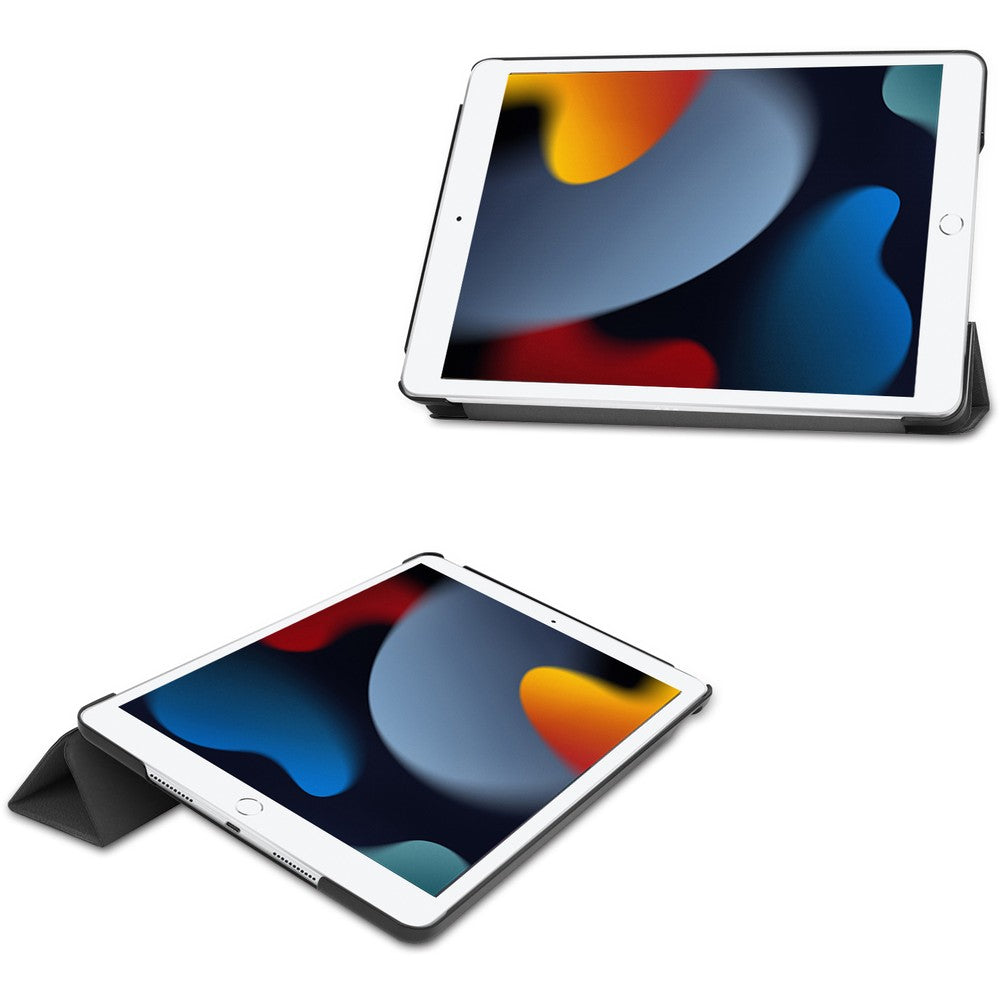 Schutzhülle Bizon Case Tab Croc für iPad 9/8/7 10.2 2021/2020/2019, Schwarz