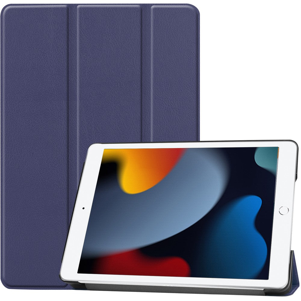 Schutzhülle Bizon Case Tab Croc für iPad 9/8/7 10.2 2021/2020/2019, Dunkelblau