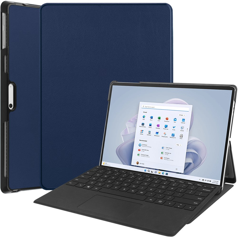 Schutzhülle Bizon Case Tab Croc für Microsoft Surface Pro 11 (13") / 10 / 9, Dunkelblau