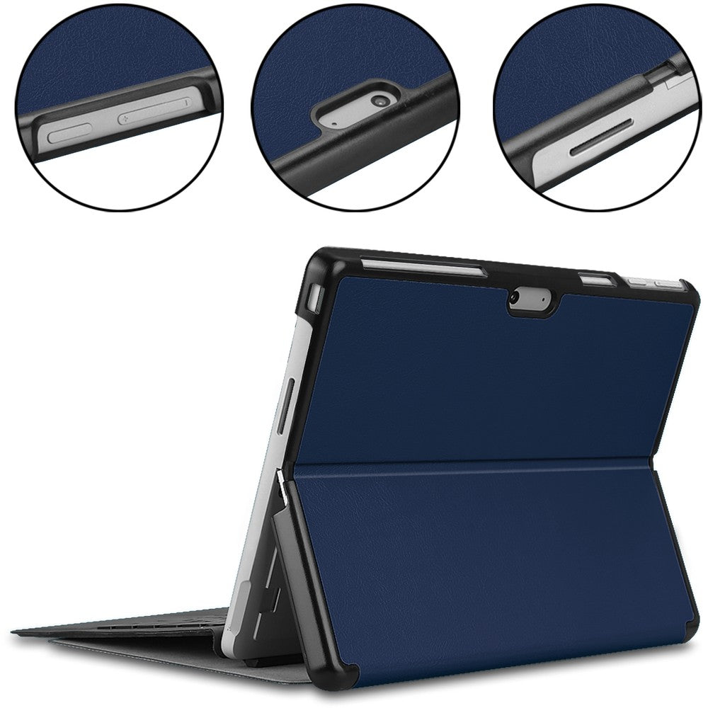 Schutzhülle Bizon Case Tab Croc für Microsoft Surface Pro 11 (13") / 10 / 9, Dunkelblau