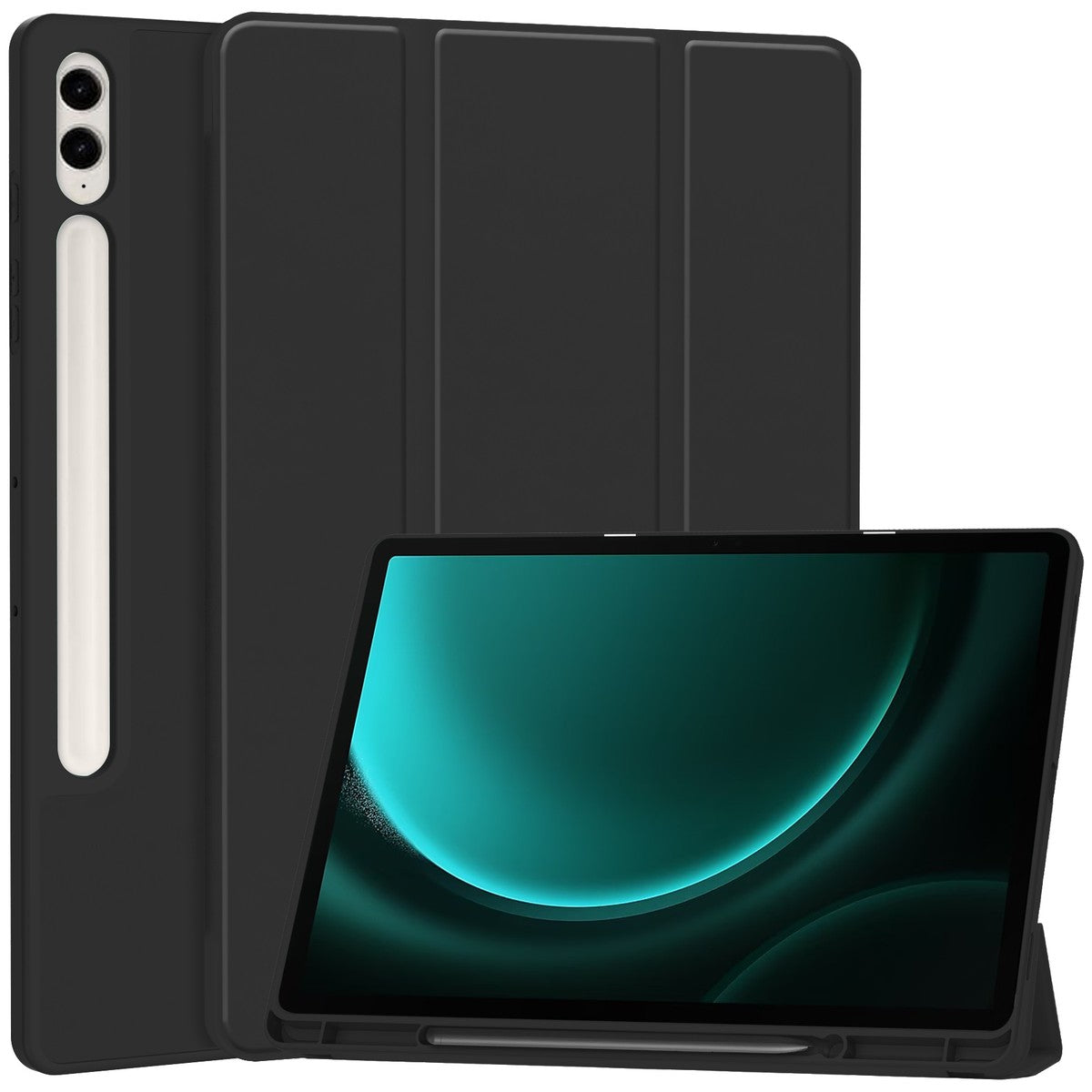 Schutzhülle Bizon Case Tab Lizard für Galaxy Tab S9 FE Plus, Schwarz