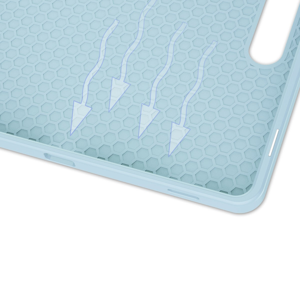 Schutzhülle Bizon Case Tab Lizard für Galaxy Tab S10 Lite / S10 FE / S9 / S9 FE, Hellblau