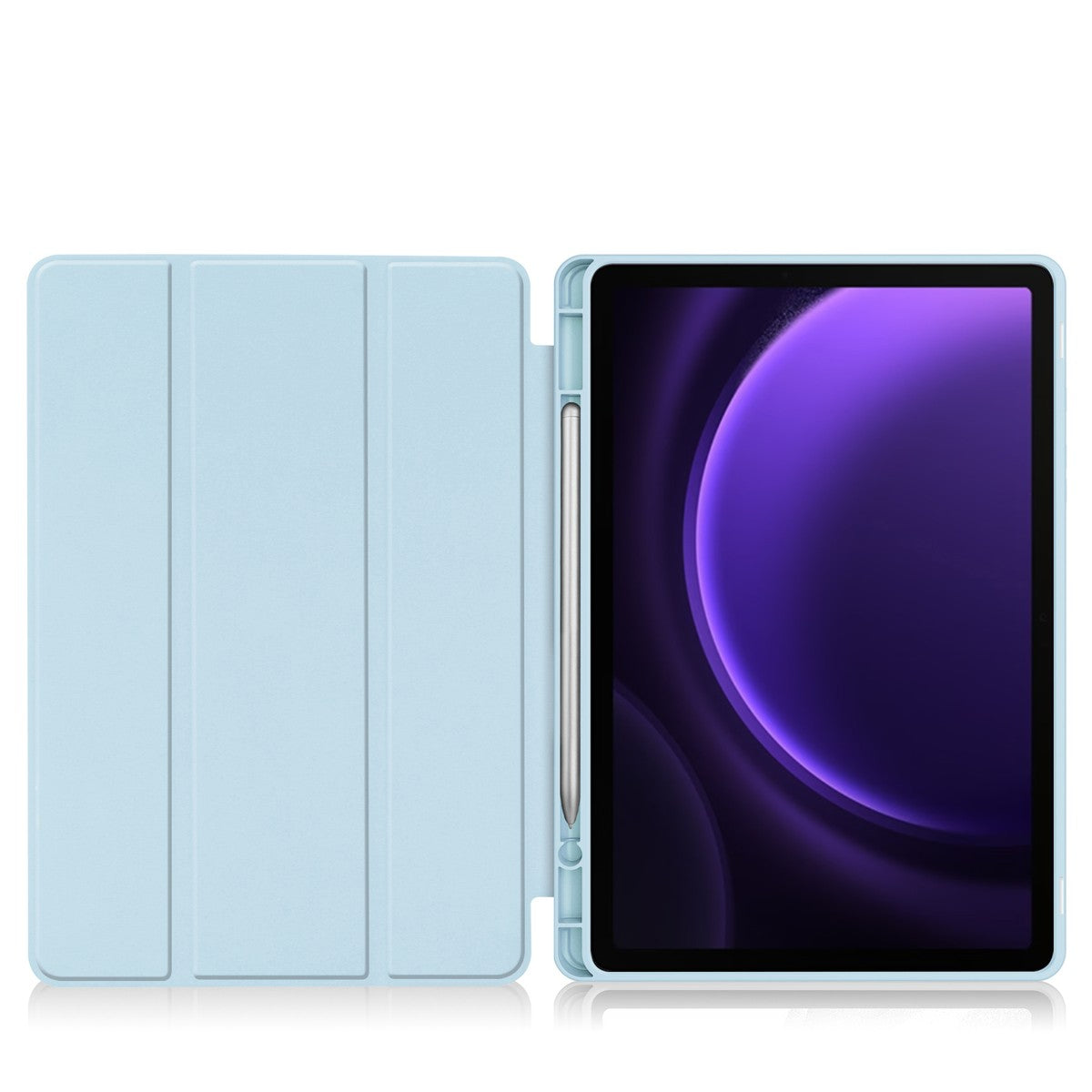 Schutzhülle Bizon Case Tab Lizard für Galaxy Tab S10 Lite / S10 FE / S9 / S9 FE, Hellblau