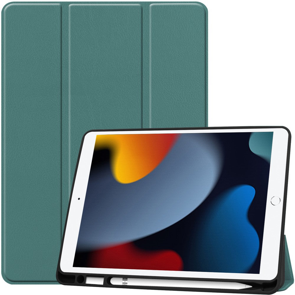 Schutzhülle Bizon Case Tab Lizard für iPad 9/8/7 10.2 2021/2020/2019, Dunkelgrün