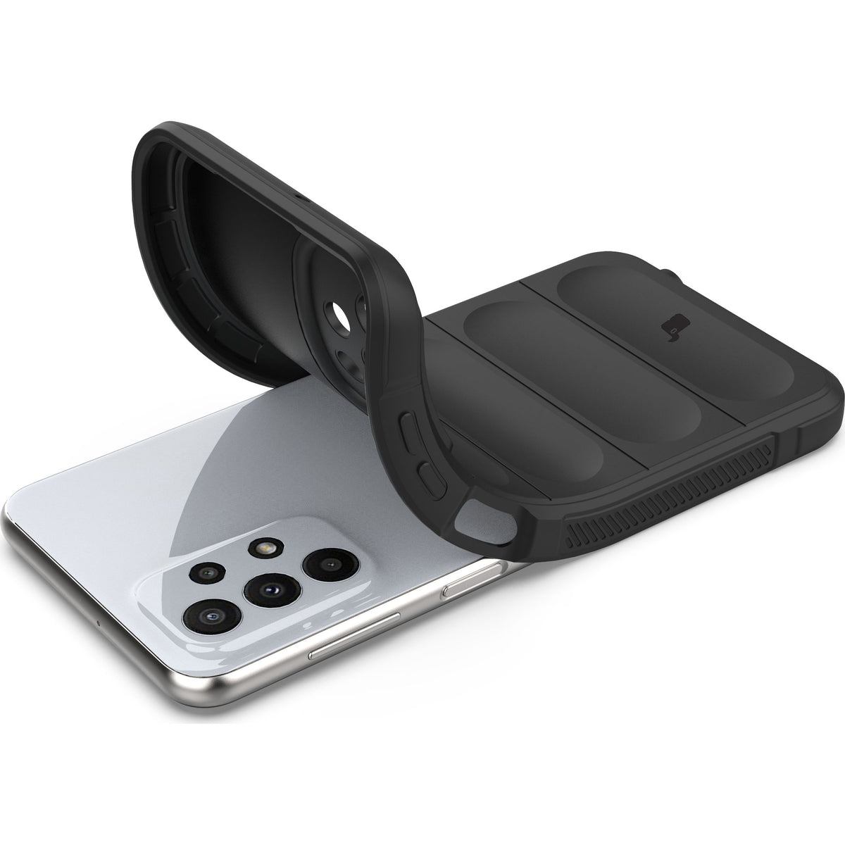 Robuste Handyhülle für Galaxy A23 4G / 5G, Bizon Case Tur, Schwarz