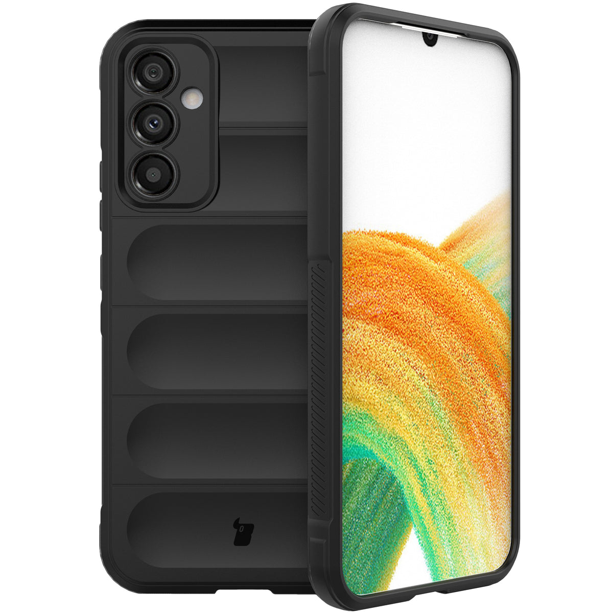 Robuste Handyhülle für Galaxy A34 5G, Bizon Case Tur, Schwarz