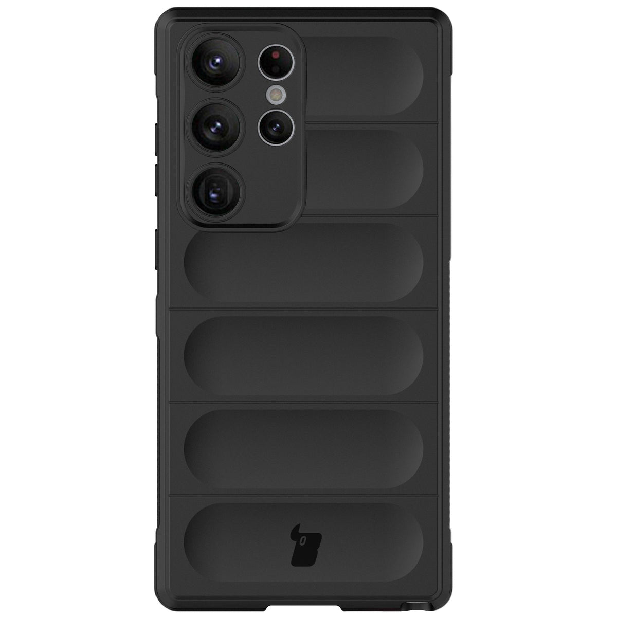 Robuste Handyhülle für Galaxy S23 Ultra, Bizon Case Tur, Schwarz
