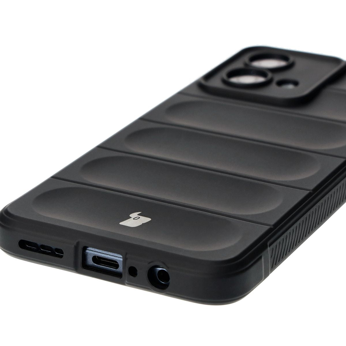 Robuste Handyhülle für Motorola Moto G84 5G, Bizon Case Tur, Schwarz