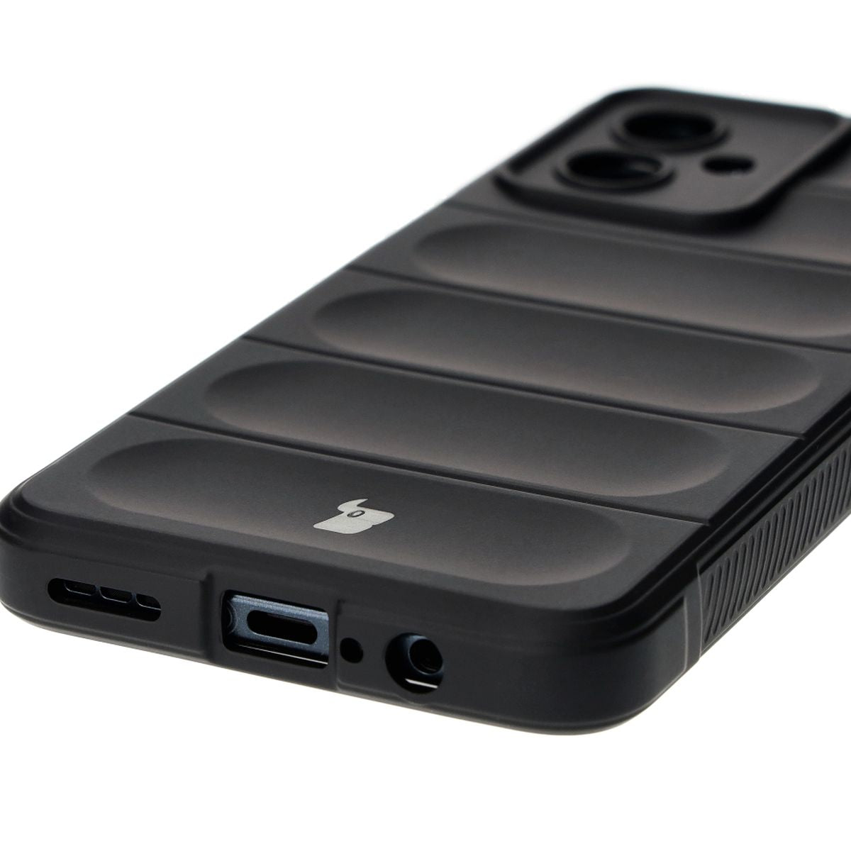 Robuste Handyhülle für Motorola Moto G54 5G/G54 Power, Bizon Case Tur, Schwarz