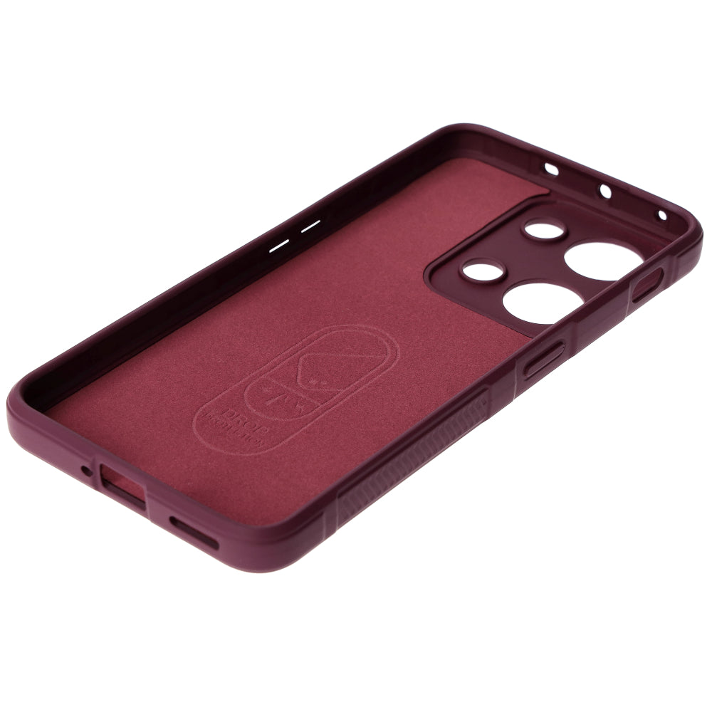 Robuste Handyhülle für OnePlus Nord 3, Bizon Case Tur, Burgunderrot