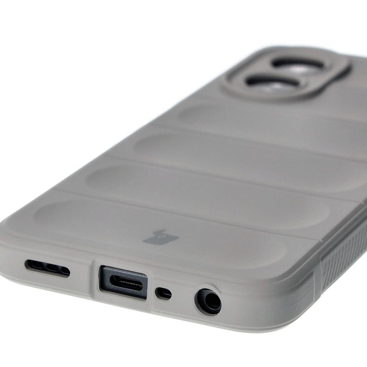 Robuste Handyhülle für Oppo A38 4G, Bizon Case Tur, Hellgrau