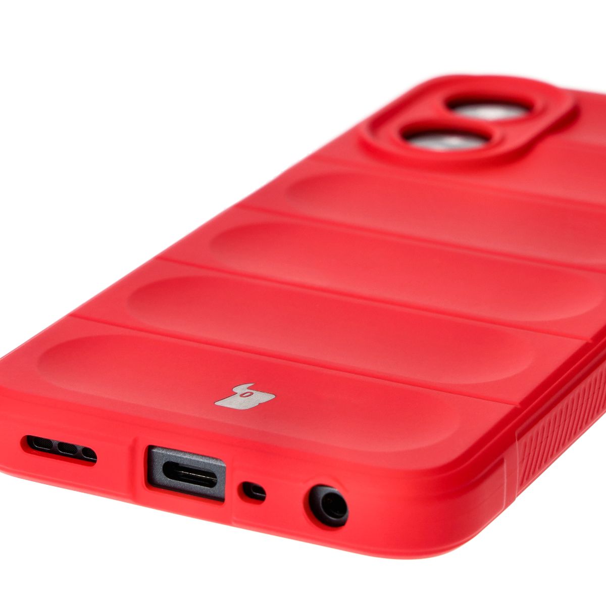 Robuste Handyhülle für Oppo A38 4G, Bizon Case Tur, Rot