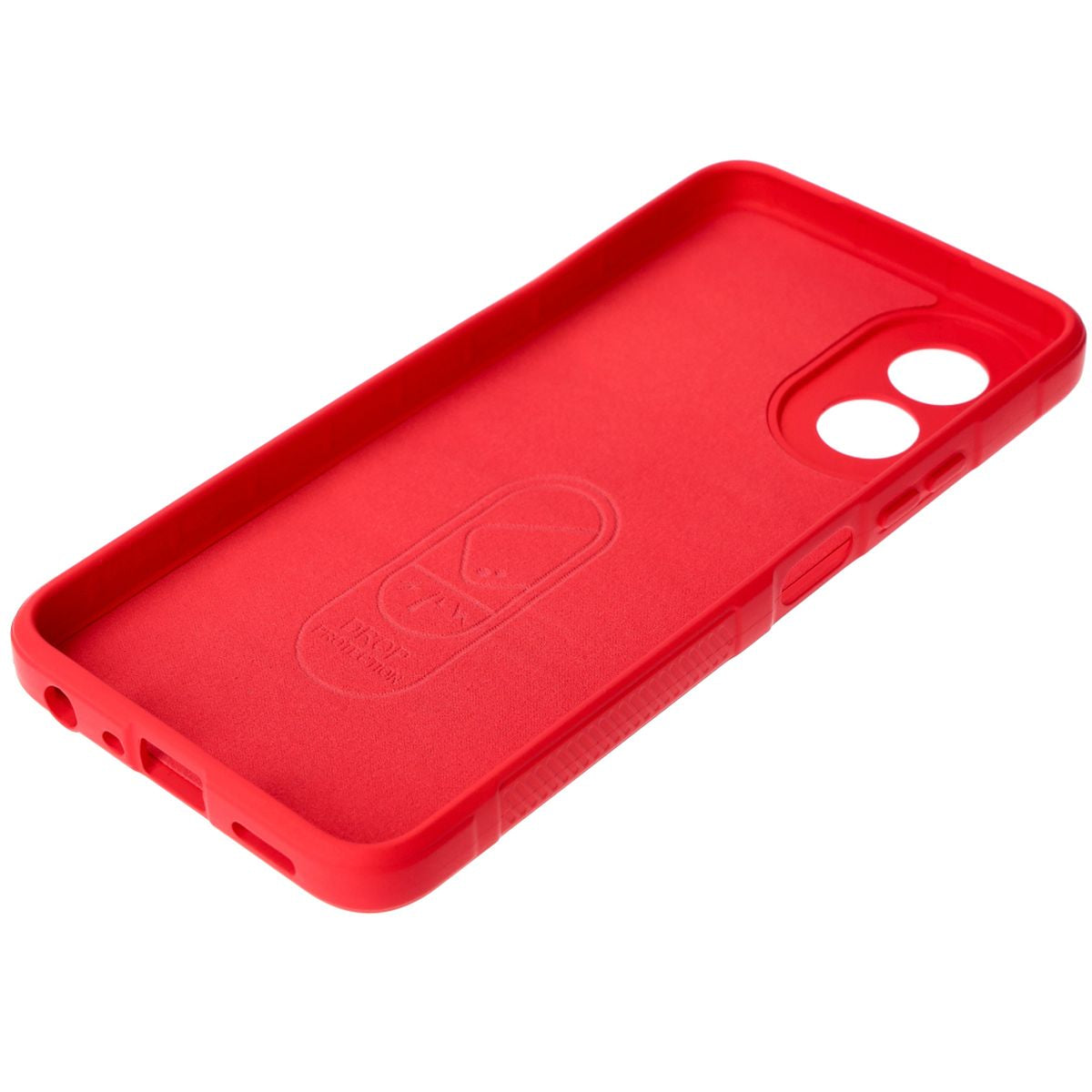 Robuste Handyhülle für Oppo A38 4G, Bizon Case Tur, Rot