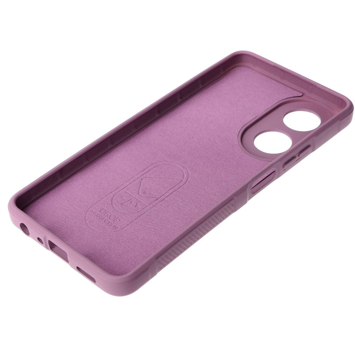 Robuste Handyhülle für Oppo A58 4G, Bizon Case Tur, Hellviolett