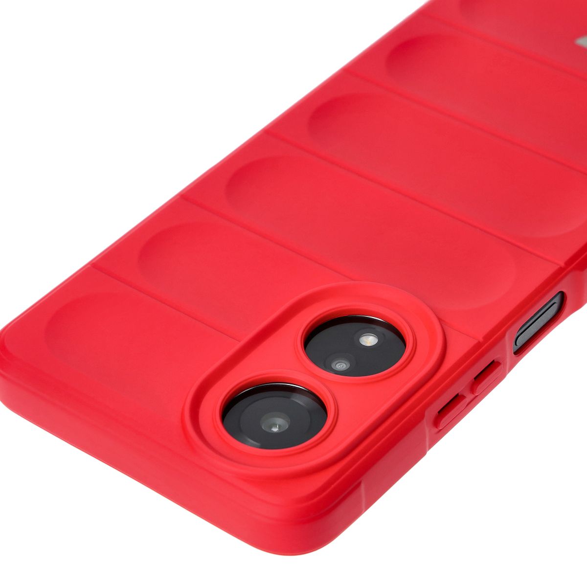 Robuste Handyhülle für Oppo A58 4G, Bizon Case Tur, Rot