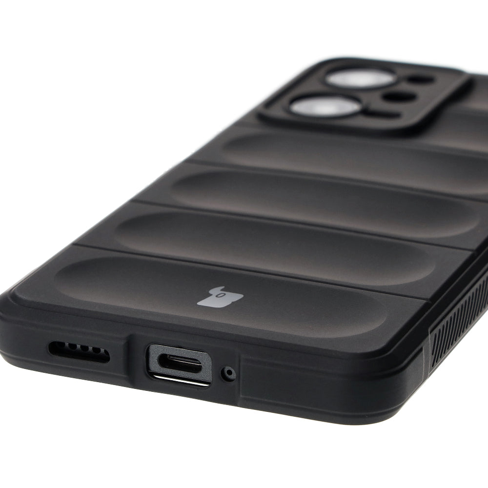 Robuste Handyhülle für Xiaomi Redmi Note 12 Pro 5G / Poco X5 Pro, Bizon Case Tur, Schwarz