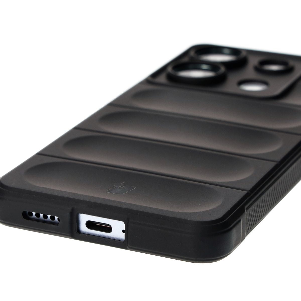 Robuste Handyhülle für Xiaomi Poco X6 / Xiaomi Redmi Note 13 Pro 5G, Bizon Case Tur, Schwarz
