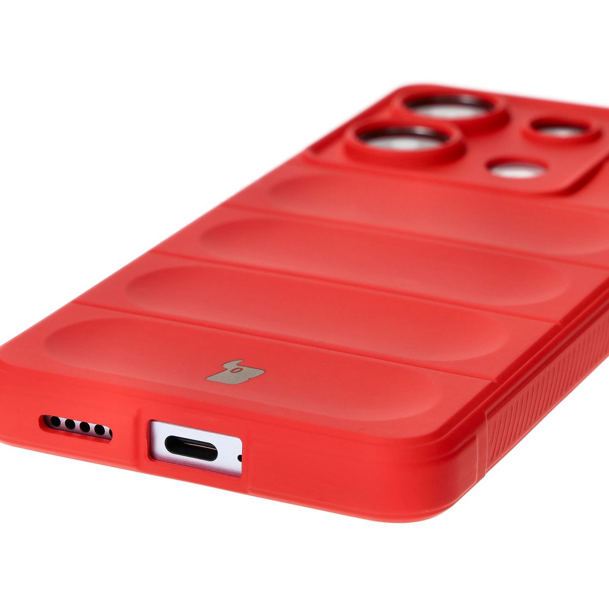 Robuste Handyhülle für Xiaomi Pocophone X6 / Xiaomi Redmi Note 13 Pro 5G, Bizon Case Tur, Rot