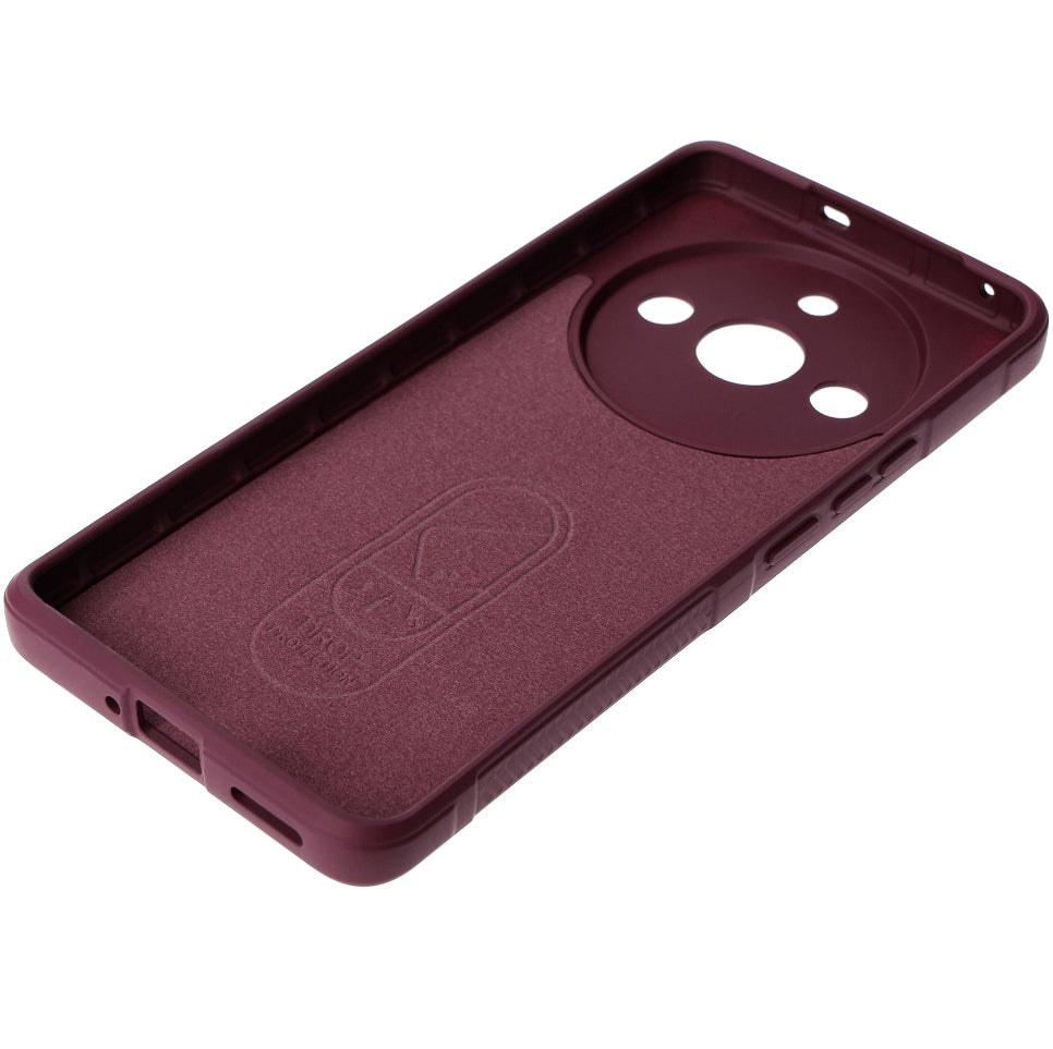 Robuste Handyhülle für Realme 11 Pro / 11 Pro+, Bizon Case Tur, Burgunderrot