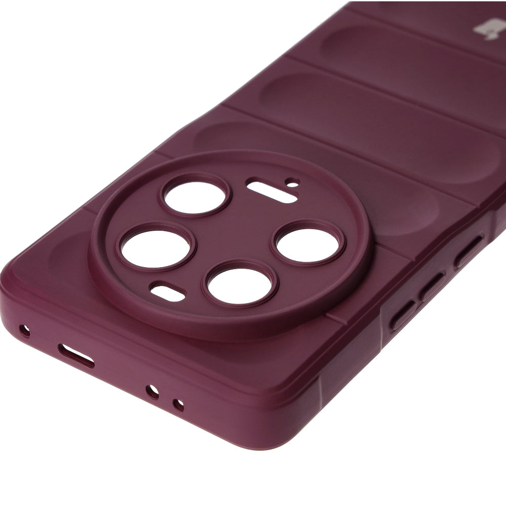 Robuste Handyhülle für Xiaomi 13 Ultra, Bizon Case Tur, Burgunderrot