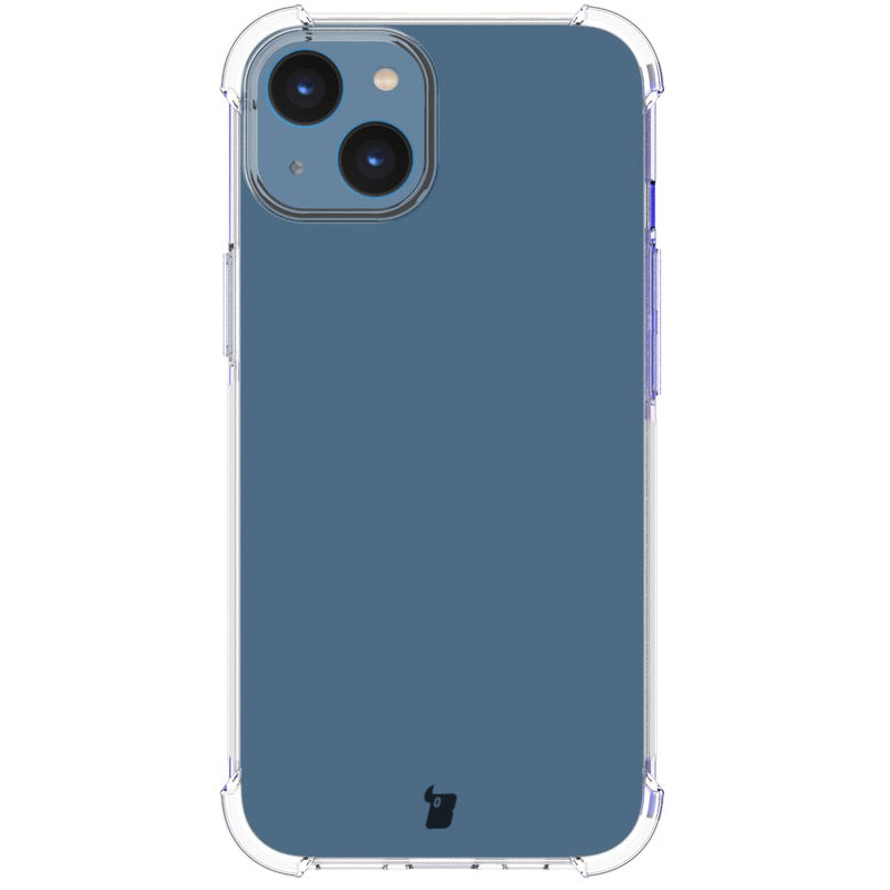 Schutzhülle + 2x Glas + Kameraschutz Bizon Case Clear Pack iPhone 14, Transparent