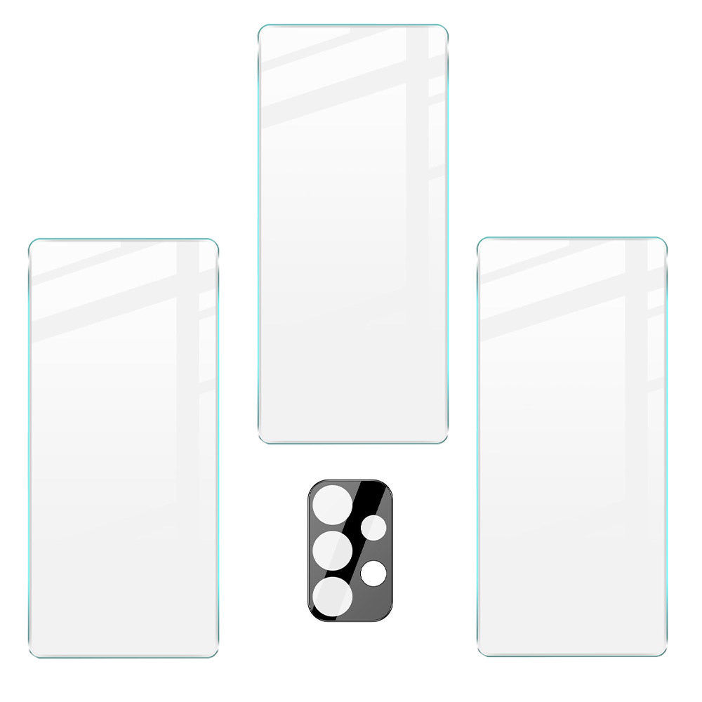 Gehärtetes Glas - 3 Stück + Kameraschutz, Galaxy A53, Bizon Glass Clear Pack