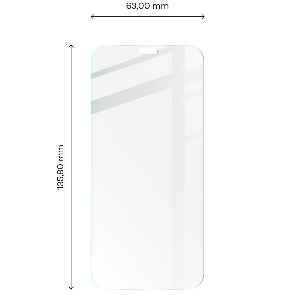Gehärtetes Glas - 3 Stück + Kameraschutz für iPhone 11 Pro, Bizon Glass Clear Pack