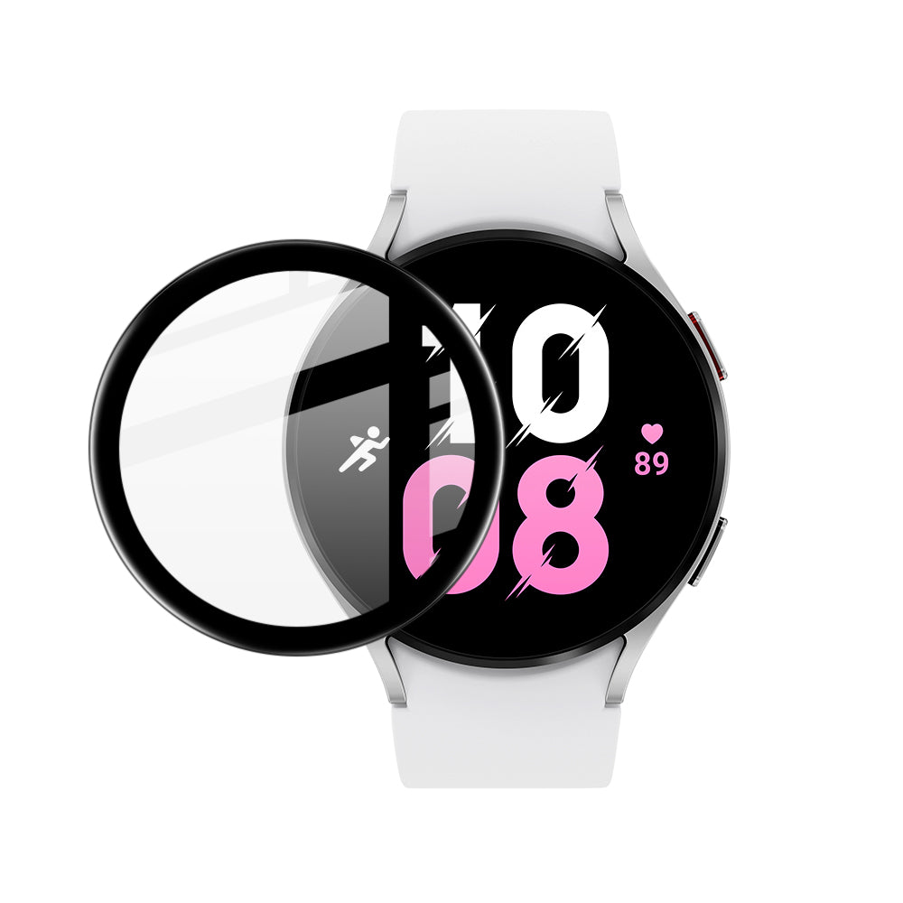 Hybridglas Bizon Glass Edge für Galaxy Watch 5 44mm, Schwarz