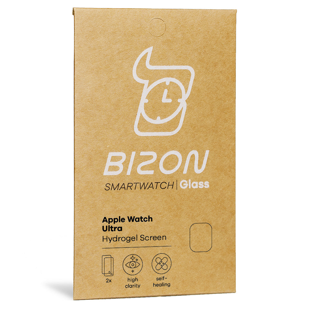 Hydrogel Folie Bizon Watch Film Hydrogel Duo, Apple Watch Ultra 4 / 3 / 2 / 1 (49 mm), 2 Stück