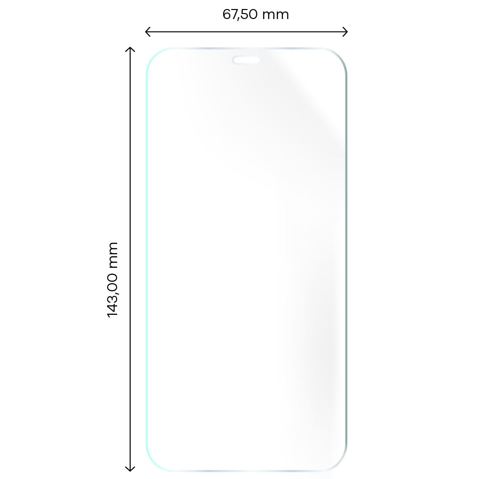 Hydrogel Folie für den Bildschirm Bizon Film Hydrogel Front Duo für iPhone 12 / 12 Pro, 2 Stück