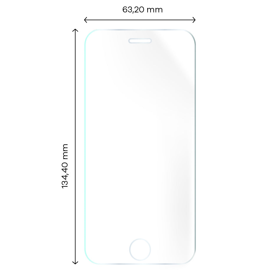 Hydrogel Folie für den Bildschirm Bizon Film Hydrogel Front Duo für iPhone SE 2022/2020 / 8 / 7, 2 Stück