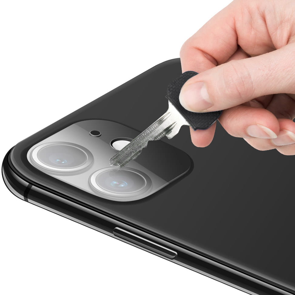 Gehärtetes Glas für die Kamera Bizon Glass Silk Lens für iPhone 12 Mini, 2 Stück