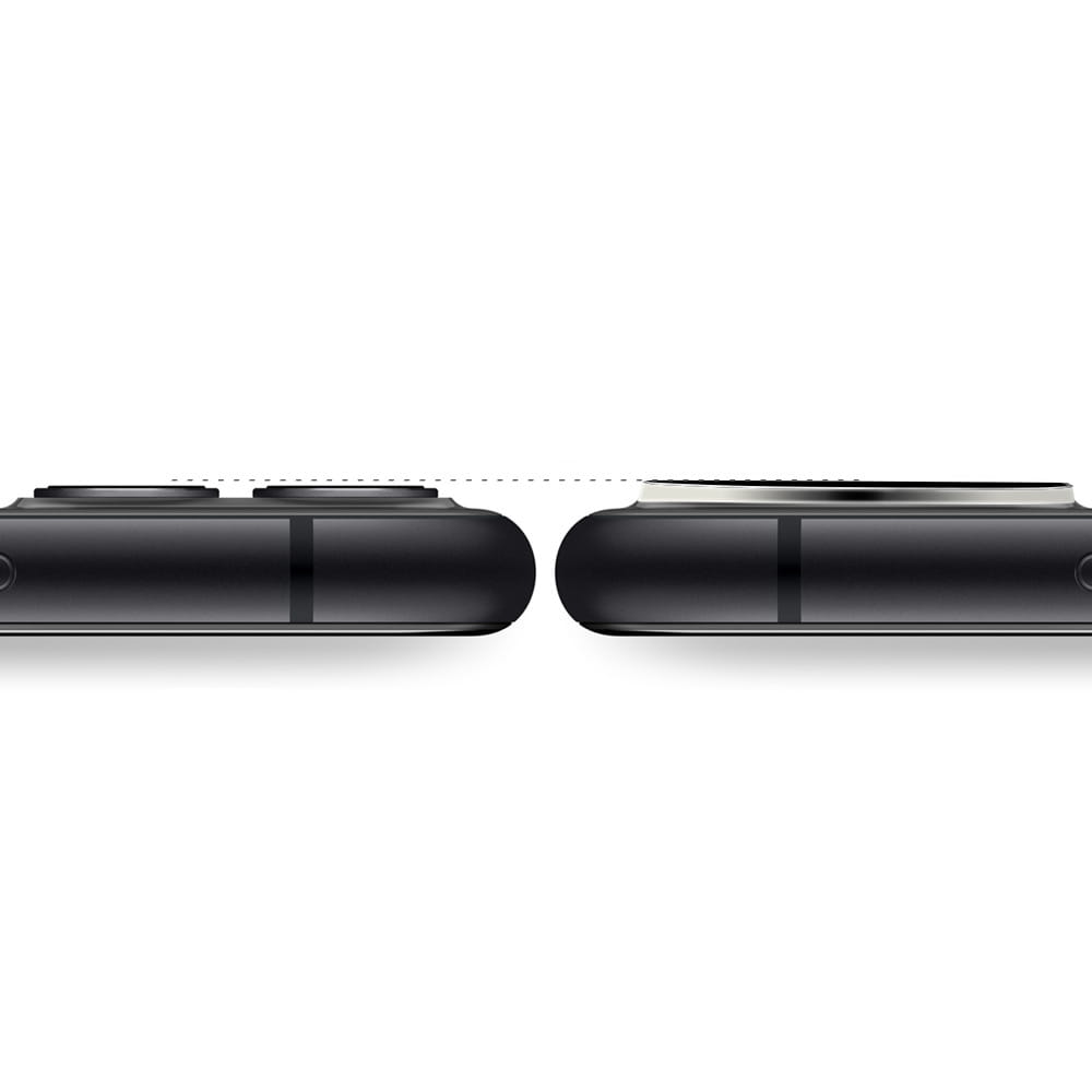 Gehärtetes Glas für die Kamera Bizon Glass Silk Lens für iPhone 12 Mini, 2 Stück