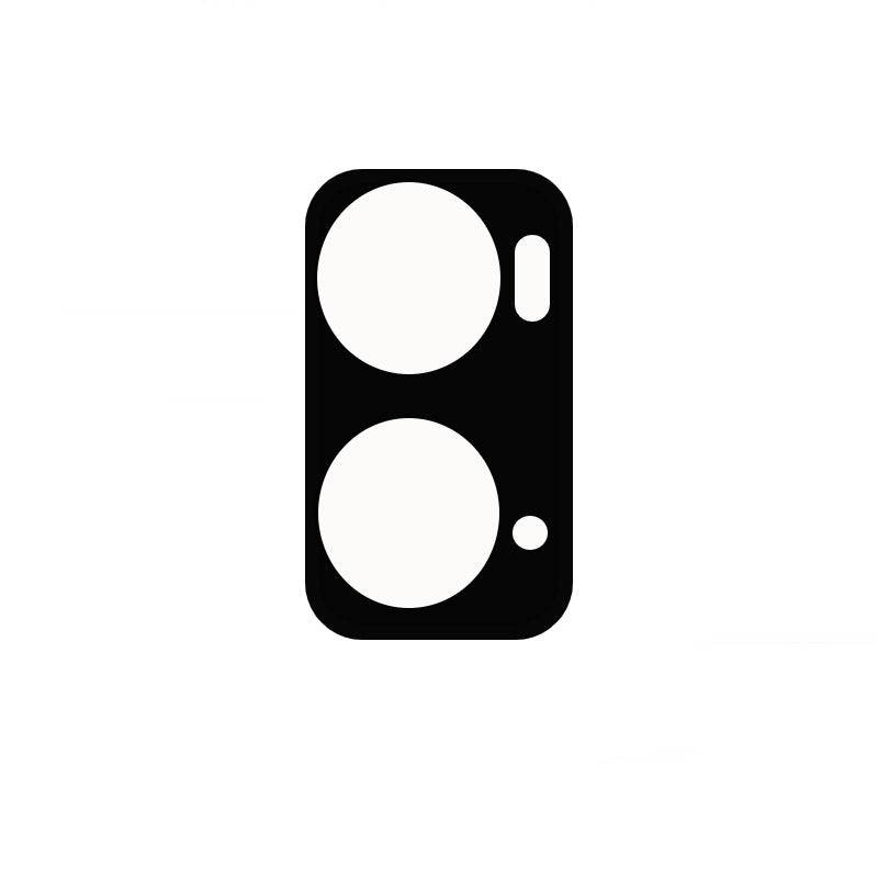 Gehärtetes Glas für die Kamera Bizon Glass Silk Lens für Oppo A96, 2 Stück